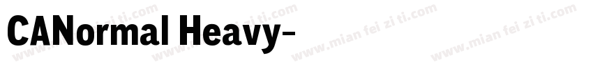 CANormal Heavy字体转换